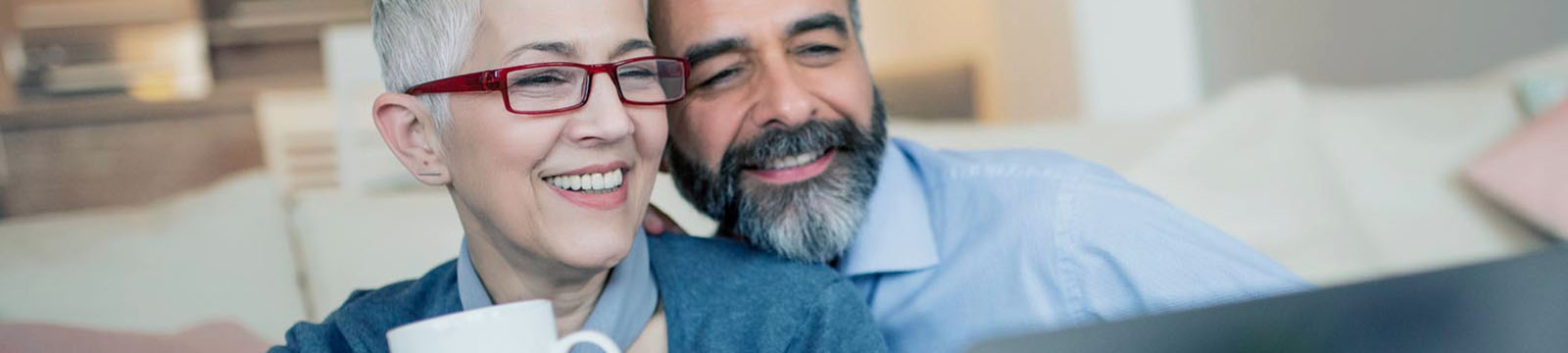 couple smiling together