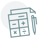 Paper and pen icon